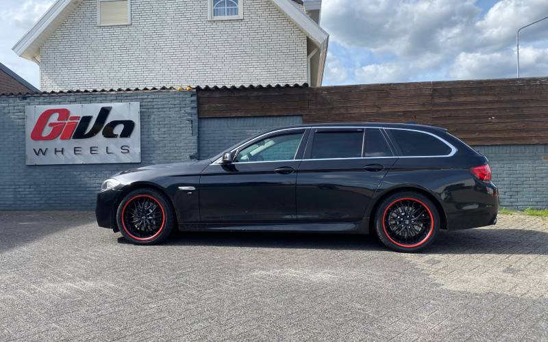 BMW 5-Serie met Barracuda Voltec T6 incl spacers velgen