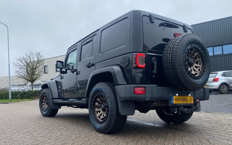 Jeep Wrangler met Fuel Covert velgen