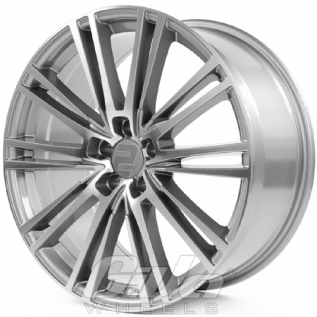 2DRV by Wheelworld WH18 Daytona grey with polished face