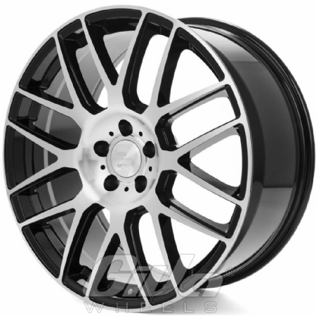 2DRV by Wheelworld WH26 Black with polished face