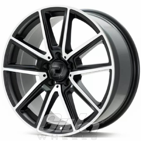 2DRV by Wheelworld WH30 Matt black with polished face