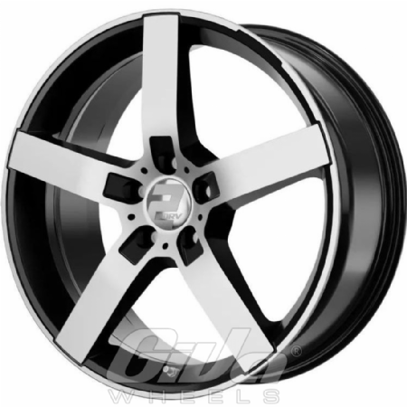 2DRV by Wheelworld WH31 Black with polished face