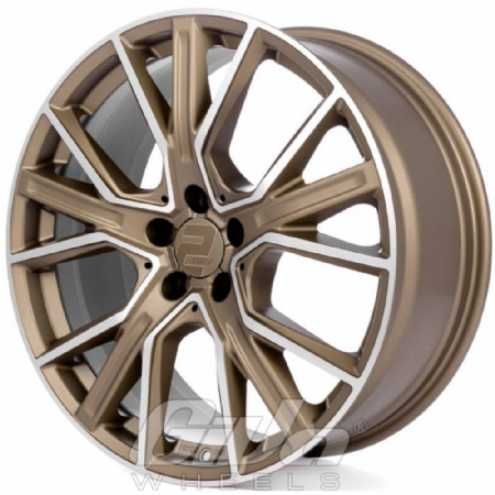 2DRV by Wheelworld WH34 Matt bronze with polished face