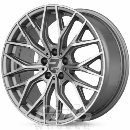 2DRV by Wheelworld WH37 Grey with polished face