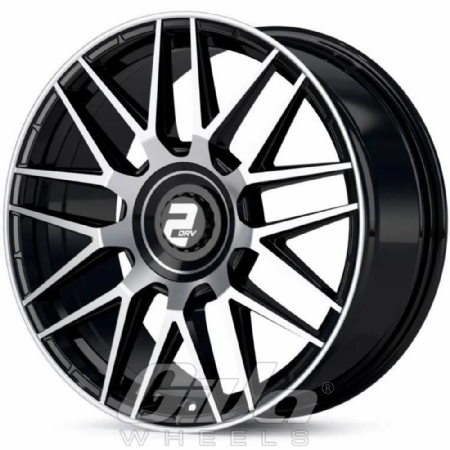 2DRV by Wheelworld WH43 Black with polished face