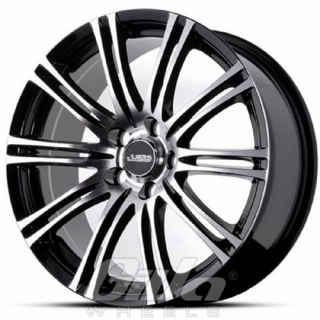 ABS Wheels 314 Black with polished face