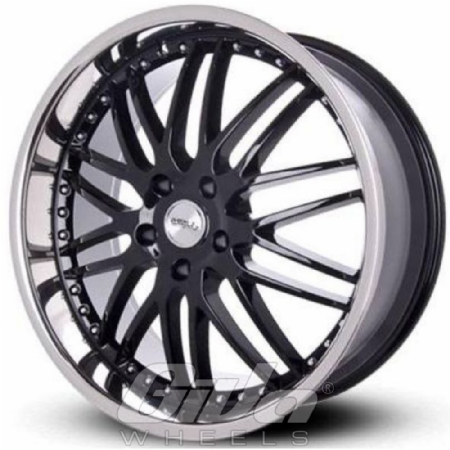 ABS Wheels Olympia Black with chrome lip
