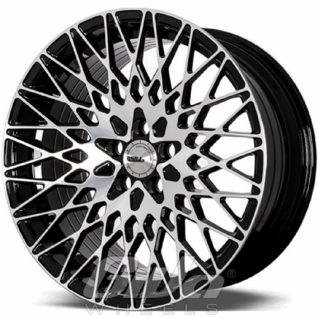 ABS Wheels Web (Flow Forged) Black with polished face