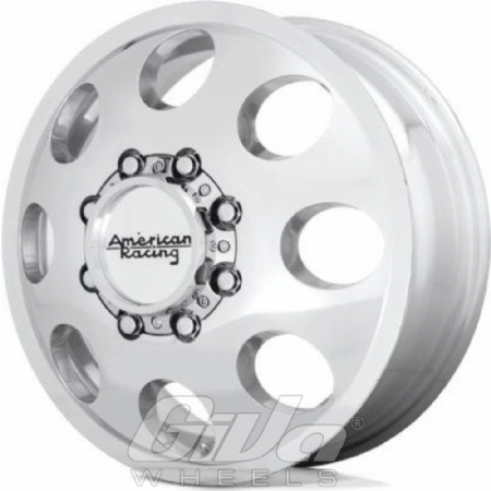 American Racing AR204 Baja Dually Silver with polished face