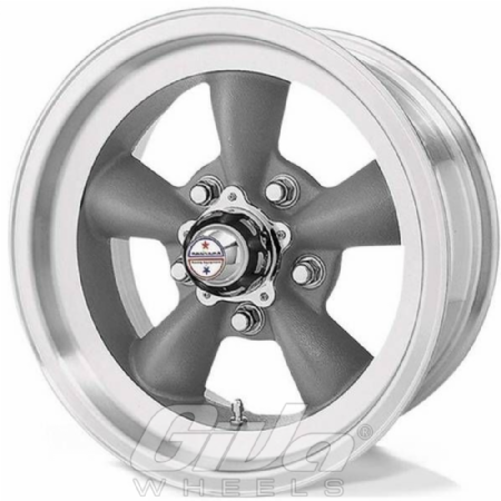 American Racing VN105 Torq Thrust D Grey with polished lip