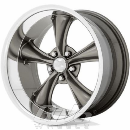 American Racing VN338 Boss TT Graphite with polished lip