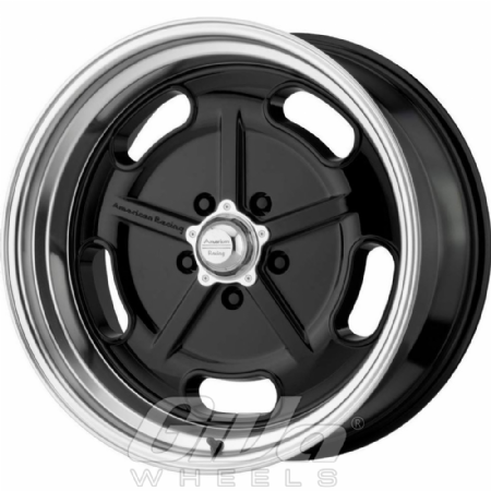 American Racing VN511 Salt Flat Black with polished lip