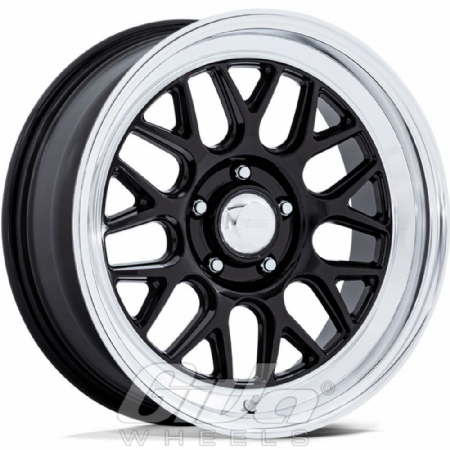 American Racing VN516 G-Force Black with polished lip