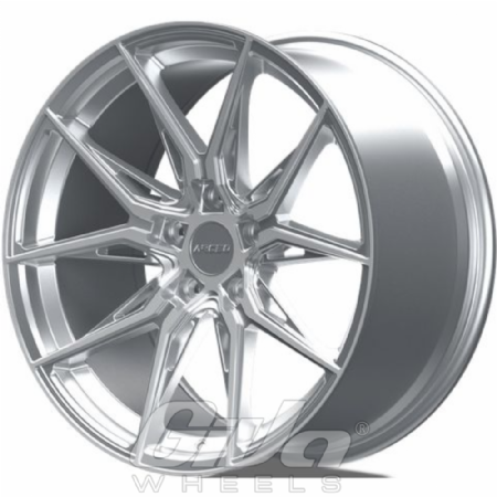 Arceo Wheels Marseille Silver with polished face
