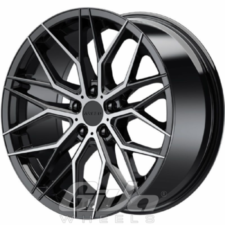 Arceo Wheels Valencia Black with polished face