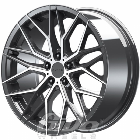 Arceo Wheels Valencia Gunmetal with polished face