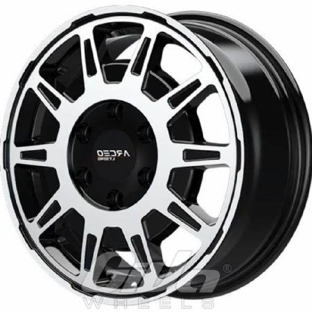 Arceo Wheels LT-01 Black with polished face