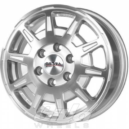 Arceo Wheels LT-01 Silver with polished face