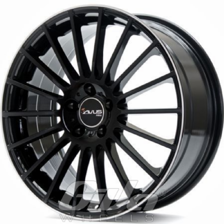 Avus Racing AC-M03 Matt black with polished lip