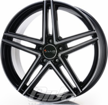 Avus Racing AC-515 Black with polished face