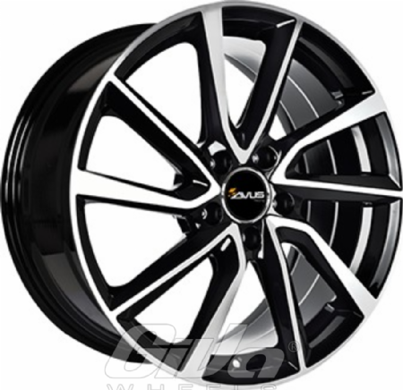 Avus Racing AC-518 Black with polished face