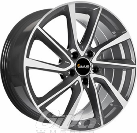 Avus Racing AC-518 Matt anthracite with polished face
