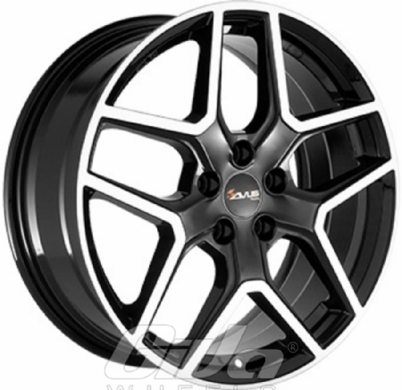 Avus Racing AC-519 Black with polished face
