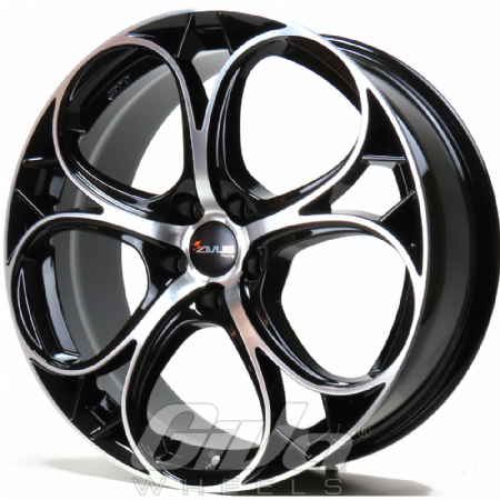 Avus Racing AC-520 Black with polished face