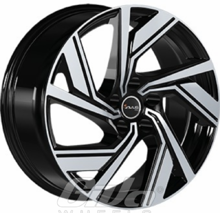 Avus Racing AC-521 Black with polished face