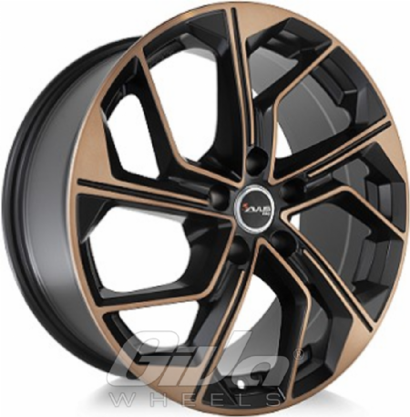 Avus Racing AC-522 Black with polished copper face