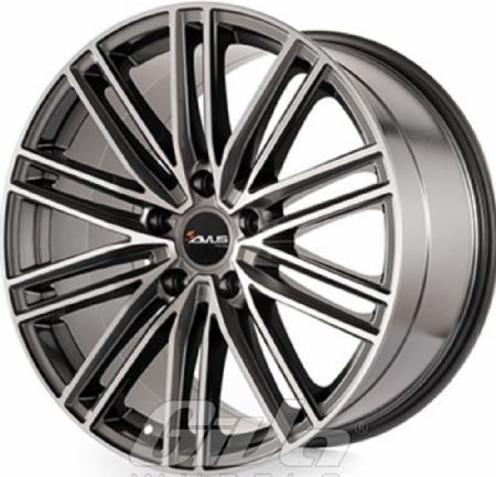 Avus Racing AC-M08 Anthracite with polished face