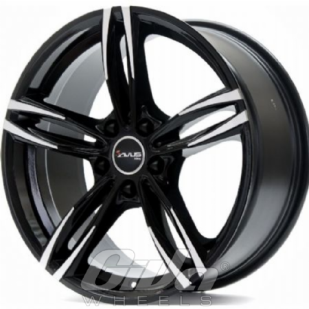 Avus Racing AF-15 Black with polished face