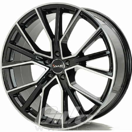 Avus Racing AF-18 Black with polished face