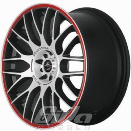 Barracuda Karizzma incl spacers (Flow Forged) Matt black with polished face and red line