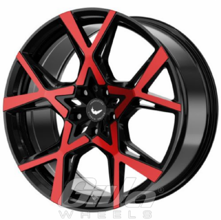 Barracuda Project X incl spacers (Flow Forged) Black and flashred