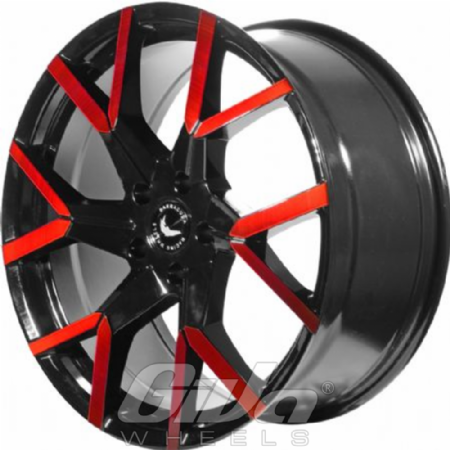 Barracuda Tzunamee Evo incl spacers Black and flashred