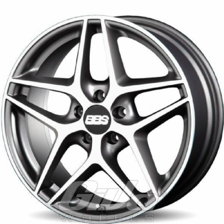 BBS CF Anthracite with polished face