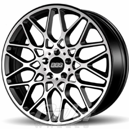 BBS RX-R Matt black with polished face
