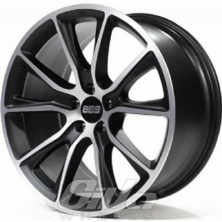 BBS SV Matt black with polished face