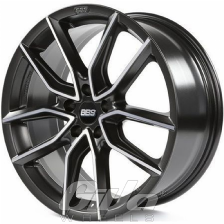 BBS XA Black with polished face