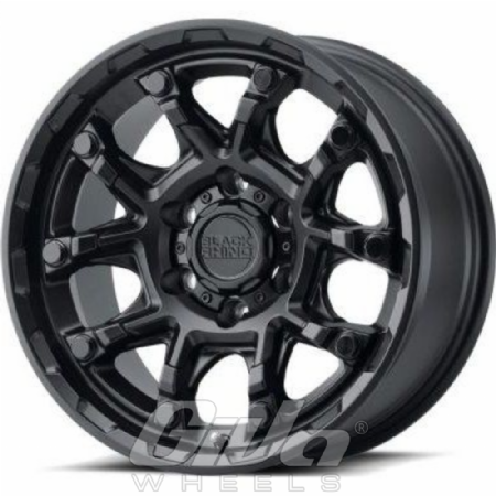 Black Rhino Ark Matt black with gloss black bolts