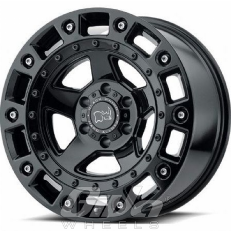Black Rhino Cinco Black with steel bolts