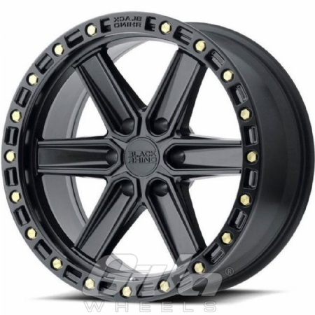 Black Rhino Henderson Matt black with brass bolts