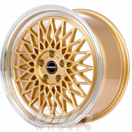 Borbet B Gold with polished lip