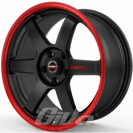 Borbet DB8GT2 Matt black with red lip