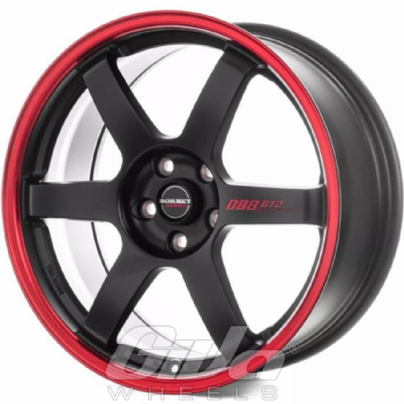 Borbet DB8GT2 Matt black with red lip