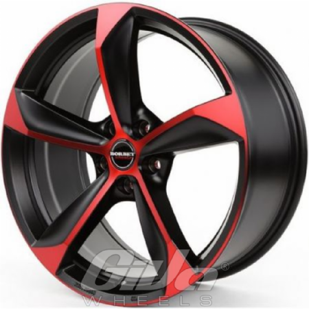 Borbet S Matt black and red