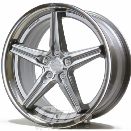 Concaver Wheels CVR9 (Flow Forged) Titanium with brushed face and polished lip