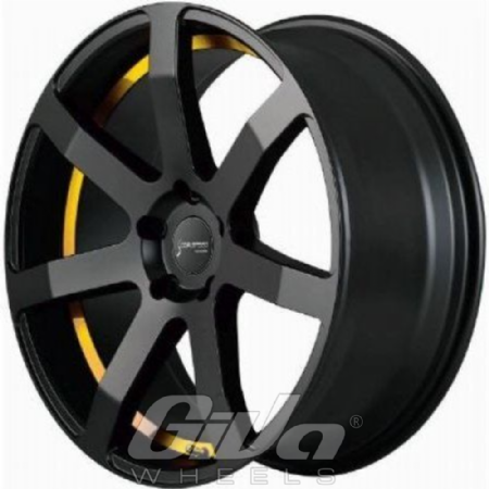 CorSpeed Challenge incl spacers Matt black with yellow undercut