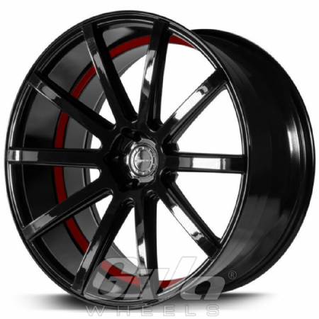 CorSpeed Deville incl spacers Black with red undercut